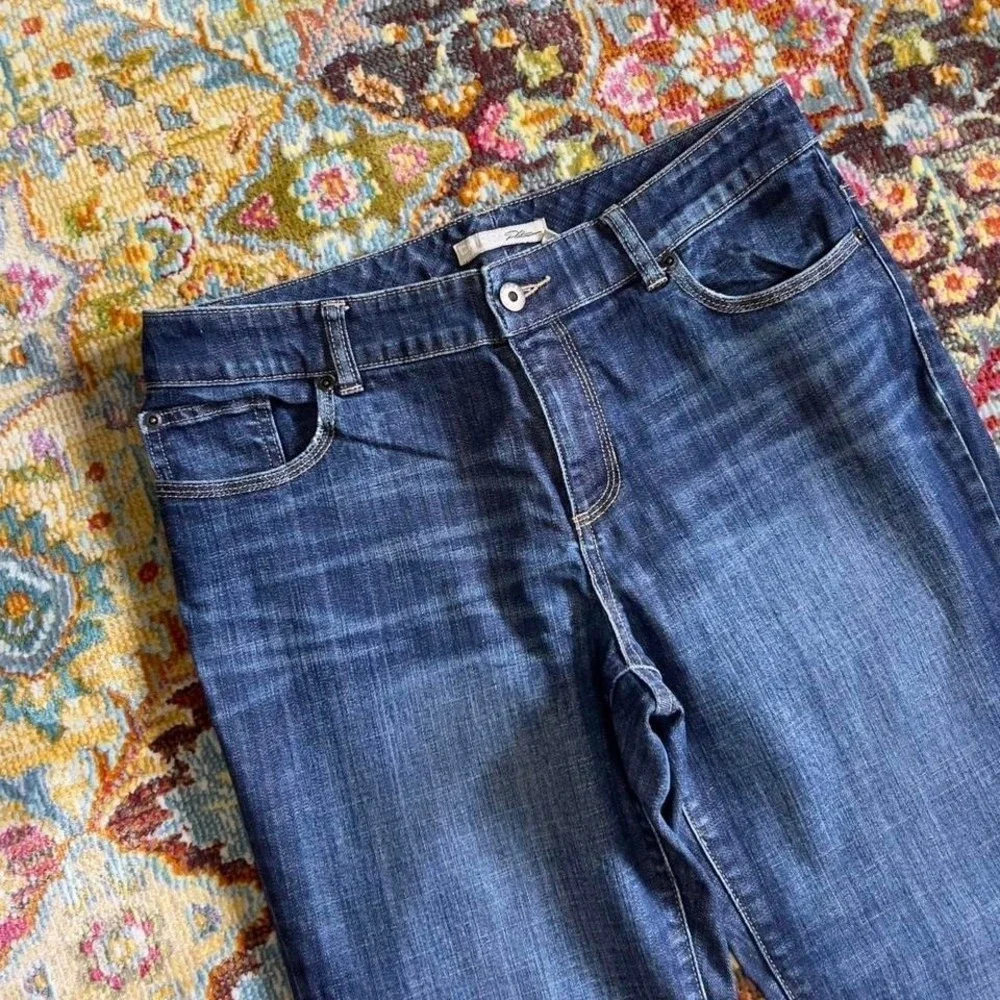 Chico's Denim Jeans Women's 15 Slim Fit‎ Dark Wash High Rise